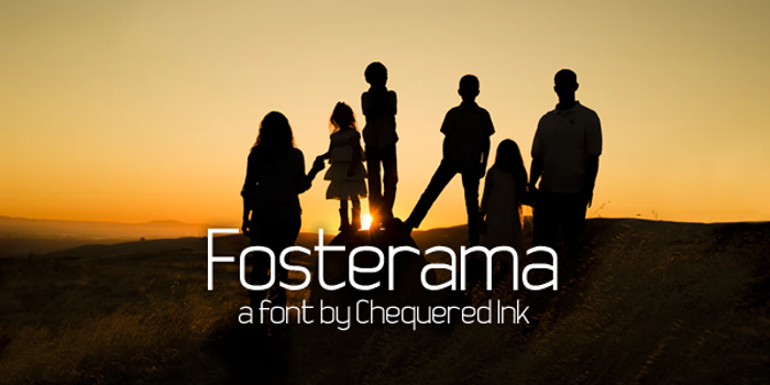 Fosterama Font poster