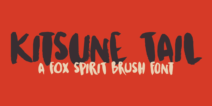 DK Kitsune Tail Font poster