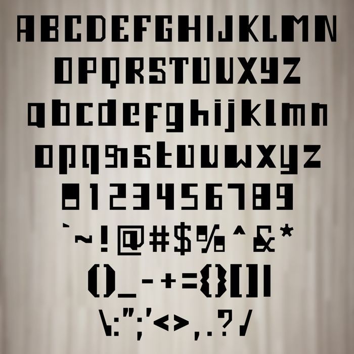 Ampleser Font poster
