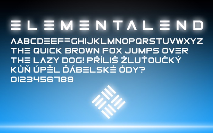 ElementalEnd Font poster