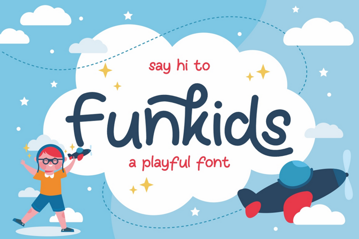 Funkids Font poster