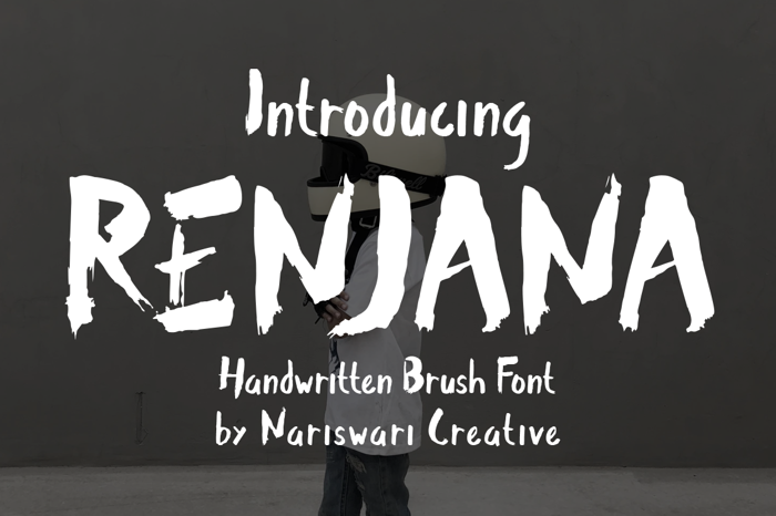 Renjana Font poster