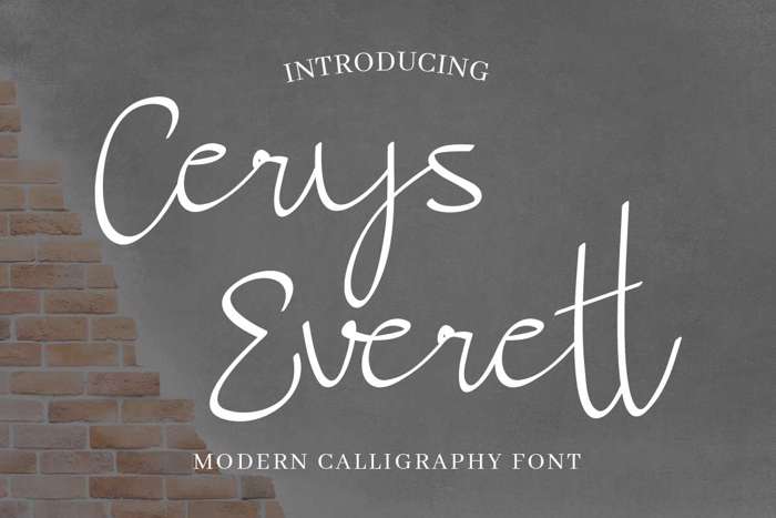 Cerys Everett Font poster