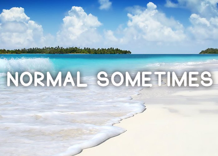 Normal Sometimes Font poster