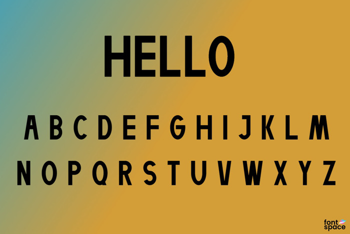 Helllo Font poster