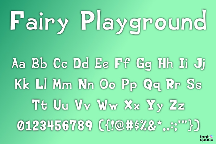 Fairy Playground Font poster