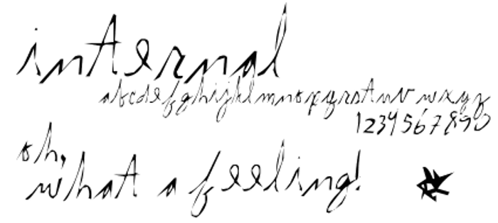 internal Font poster
