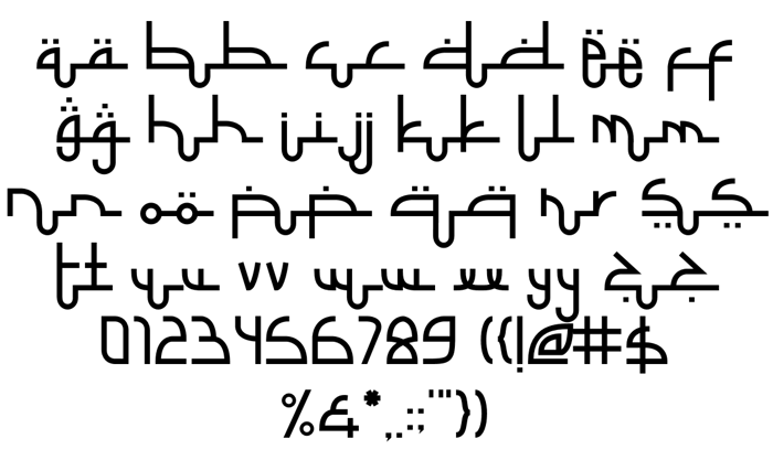 Selamet Lebaran Font poster