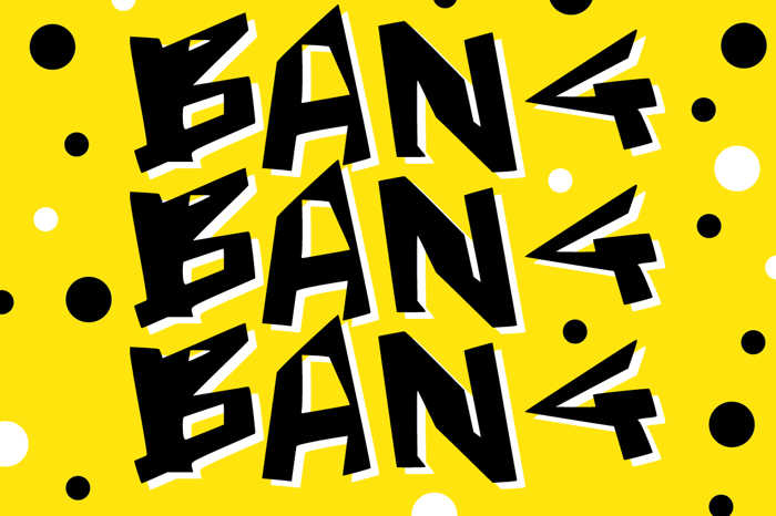 Bang Bang Bang Font poster