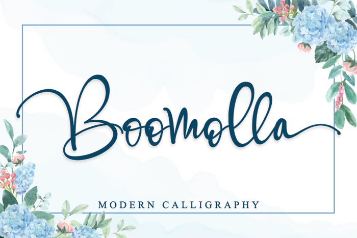 Boomolla Font poster