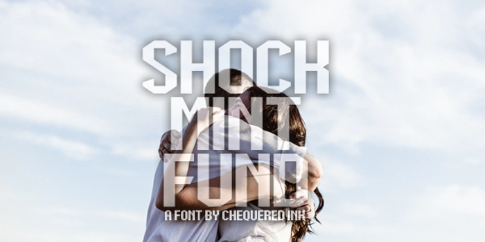 Shock Mint Fund Font poster