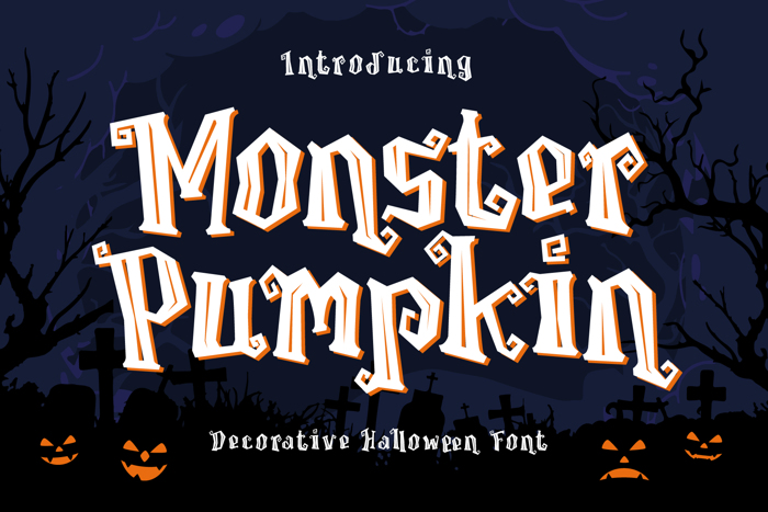 Monster Pumpkin Font poster