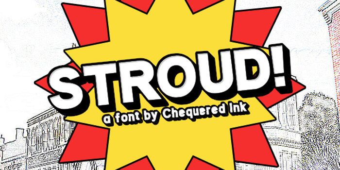 Stroud Font poster