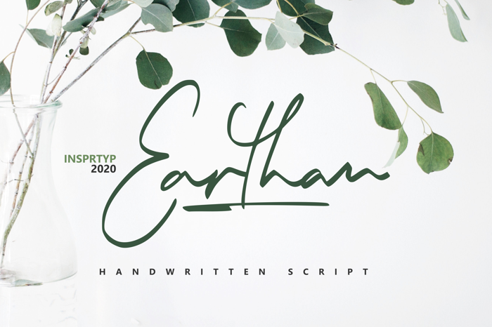 Earthan Font poster