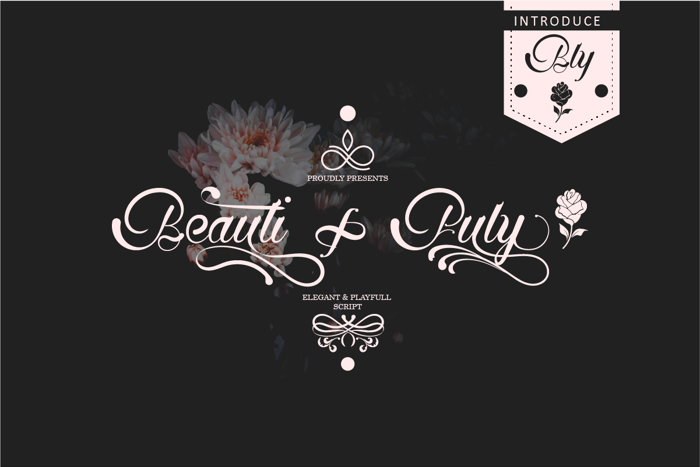 Beatifuly Font poster