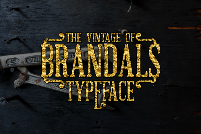 Brandals Font poster
