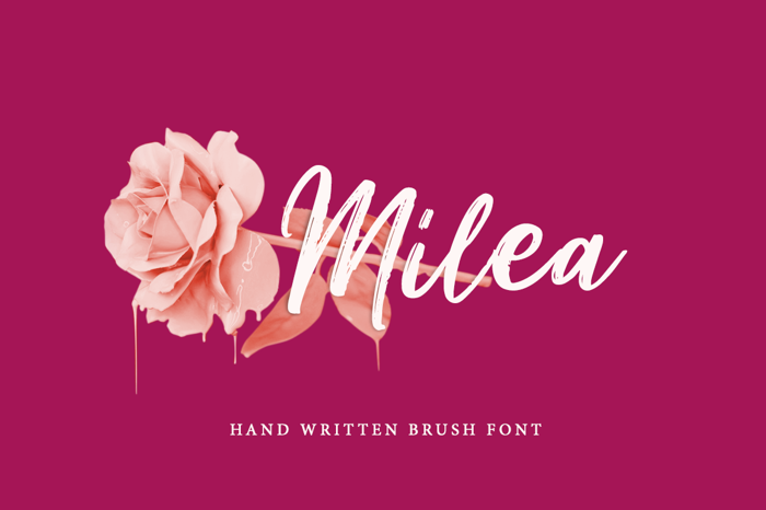 Milea Font poster
