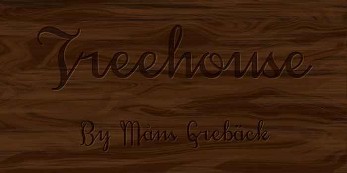 Treehouse DEMO Font poster