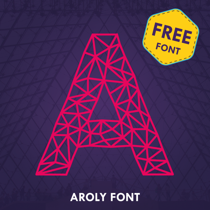 Aroly Font poster