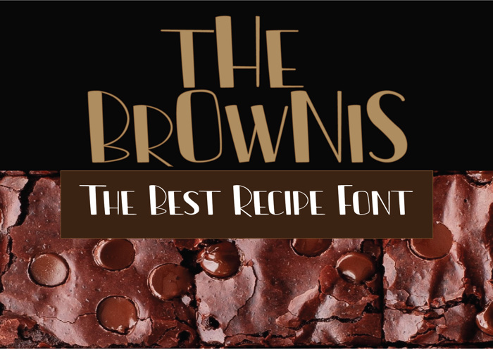 The Brownis Font poster