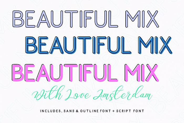 Love Amsterdam Sans Font poster