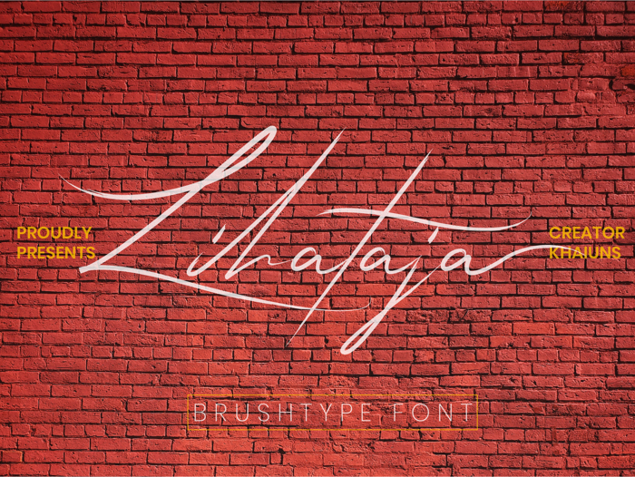 Lihataja Brush Font poster