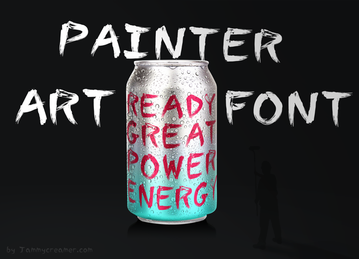 Painter Font poster