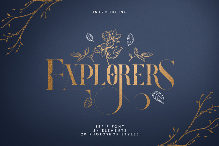 Explorers Font poster