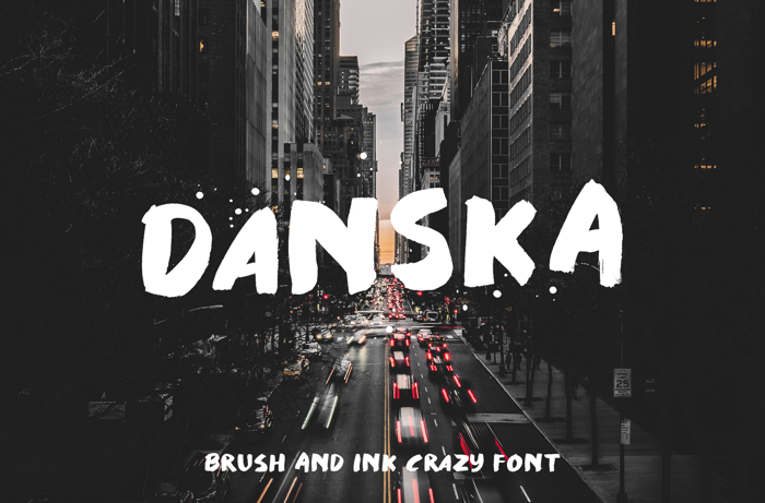 Danska Font poster