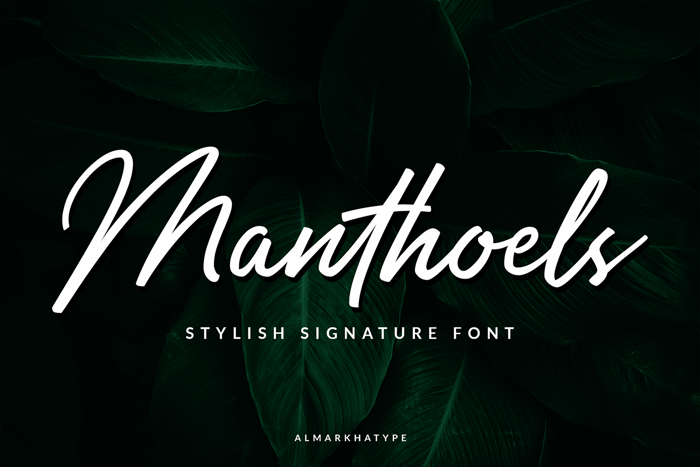 Manthoels Font poster