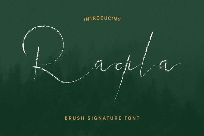 Raqila Demo Font poster