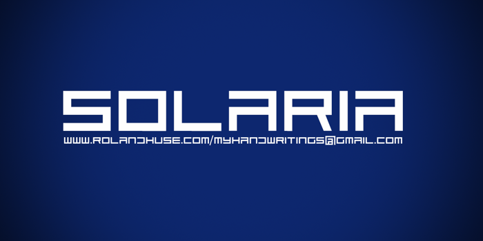 Solaria Font poster