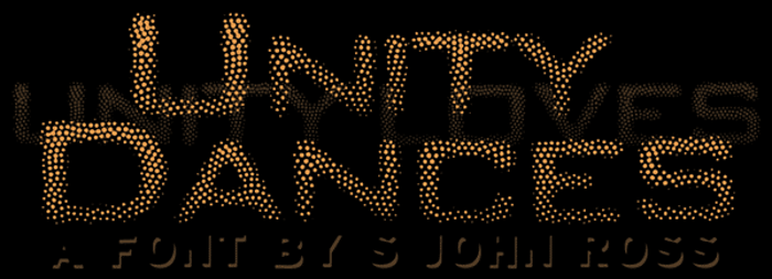 Unity Dances Font poster