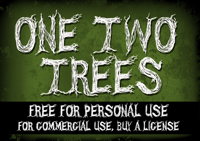 CF One Two Trees Font