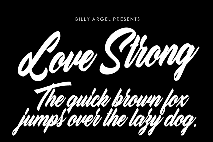 Love Strong Font poster
