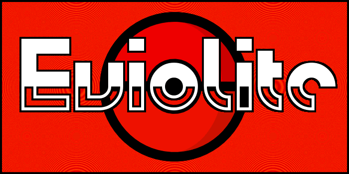 Eviolite Font poster