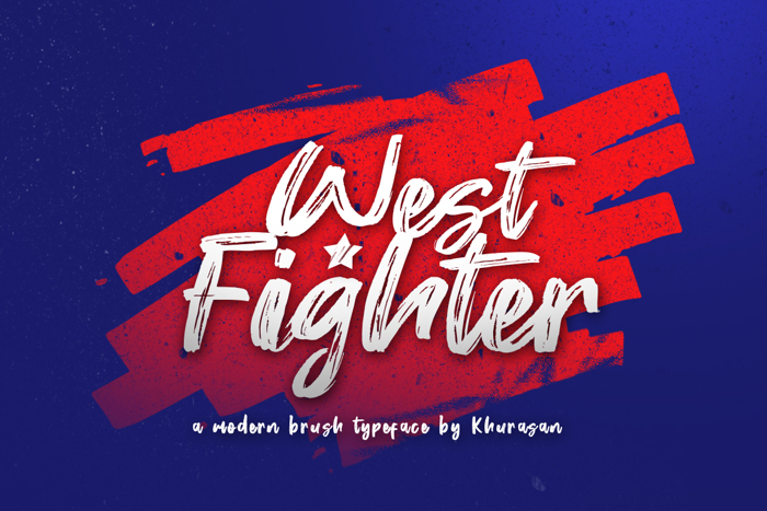 West Fighter Font poster