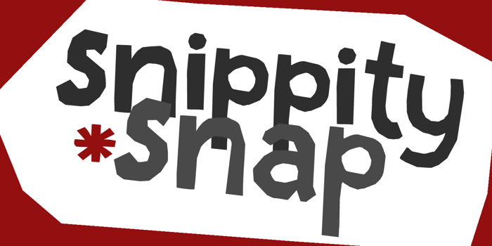 DK Snippity Snap Font poster