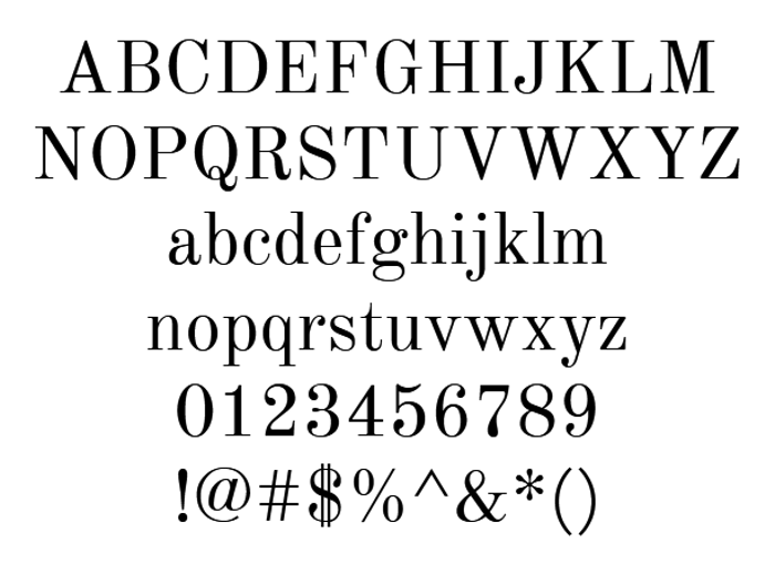 Km Standard TT Font