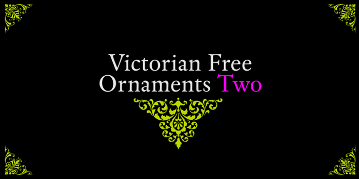 Victorian Free Ornaments Two Font poster