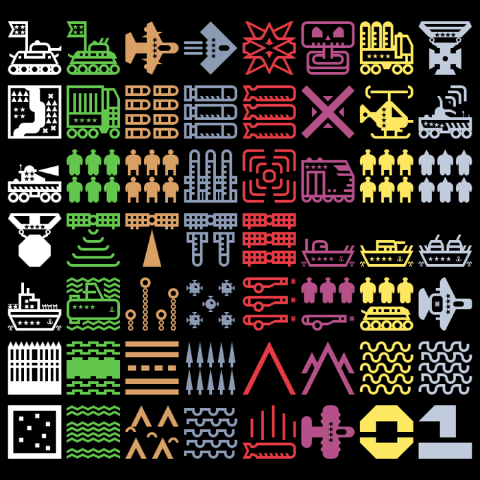 Militaricons Font poster