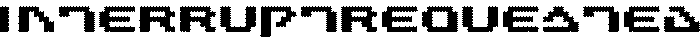 InterruptRequested Font poster
