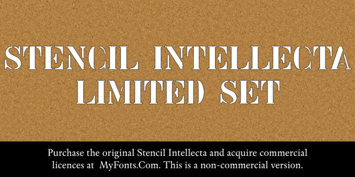 Stencil Intellecta Limited Set Font