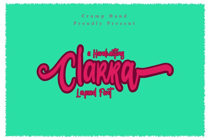 Clarra Font poster