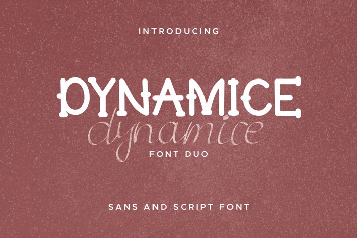 Dynamice Font poster