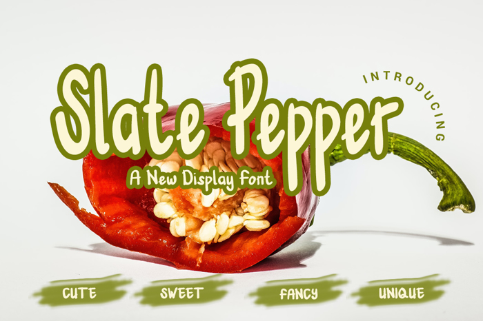 Slate Pepper Font poster