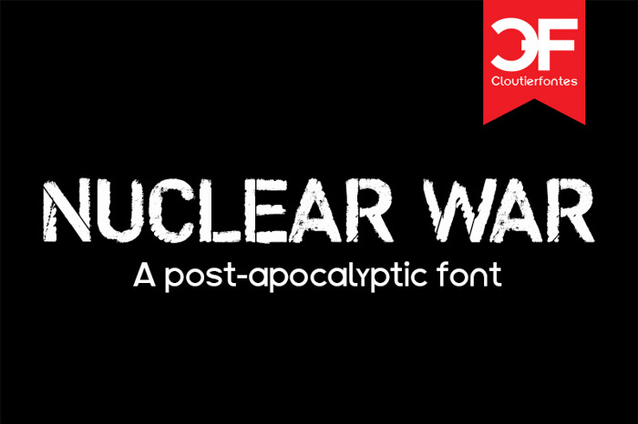 CF Nuclear War Font poster