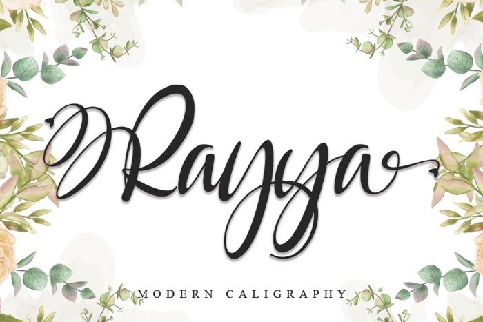 Rayya Font poster