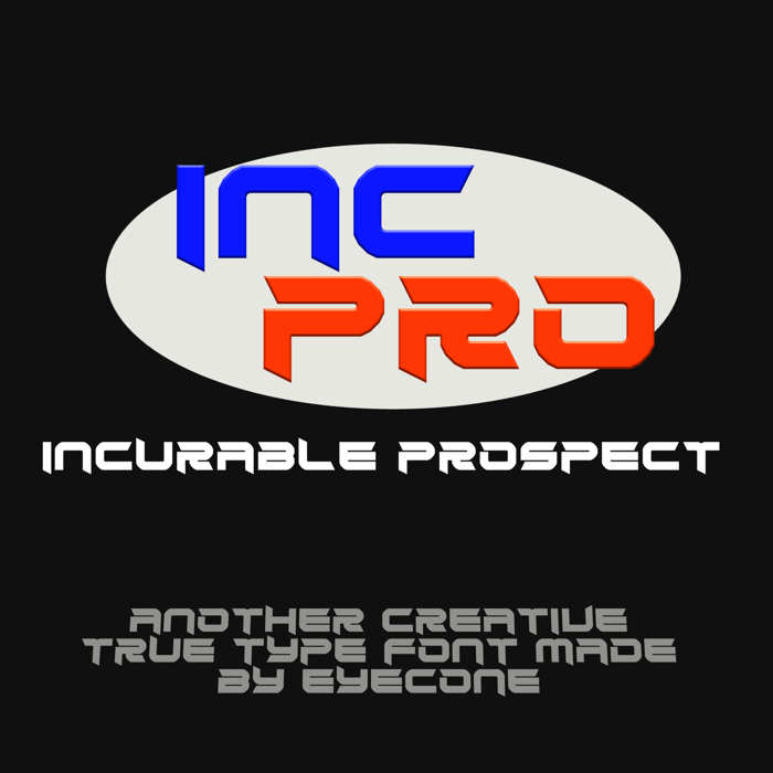 Incurable Prospect Font poster
