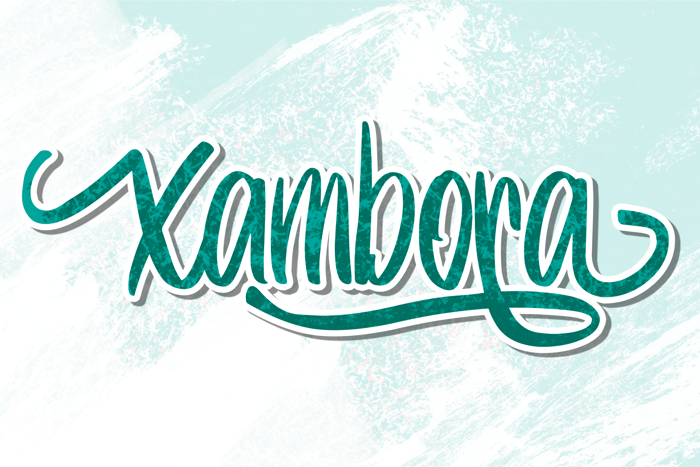 Xambora Font poster
